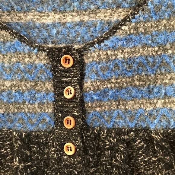 Free People wool‎ blend shirt sleeve sweater Medium - Picture 3 of 8